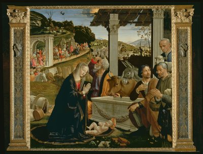 Adoration of the Shepherds (detail) by Domenico Ghirlandaio